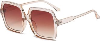 Generic Large Square Frame Sunglasses for Men and For Women in The Street, Outdoor Holiday Glasses (Color : G, Size : Medium)