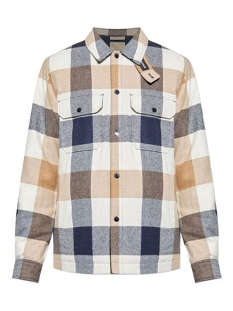 Woolrich Beige Checked shirt jacket