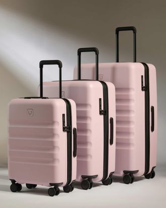 Antler Suitcase Set In Moorland Pink - Icon Stripe