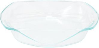 Gibson Soho Lounge Carnegie Hill 12 inch x 10 Inch x 2.6 Inch Tempered Glass Roaster Pan with Built-in Handles