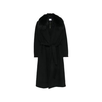 Simona Corsellini Cappotto con cintura - - Coats - Donna - Nero - XS