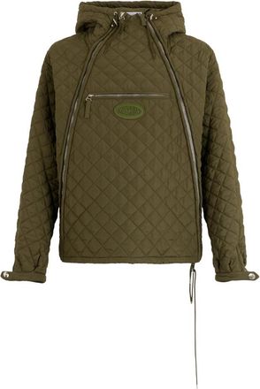 Moschino Gevoerde jas met capuchon - Heren - Zomerjassen - Groen - L - Polyester - Jassen
