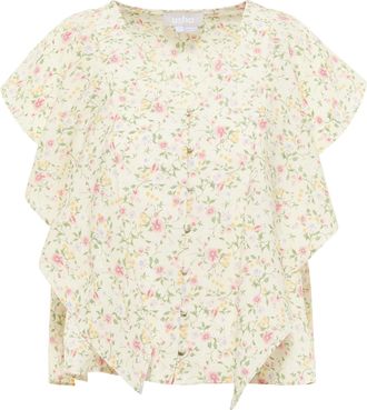 Usha Blouse shirt qisha Dames Wit Veelkleurig