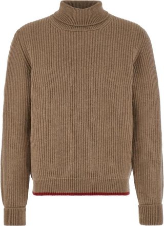 Fay Archive Turtleneck - Heren - Coltruien - Bruin - S - Wol - Truien & Vesten