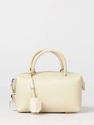 Max Mara Mini borsa Holdall a bauletto in pelle liscia con charm