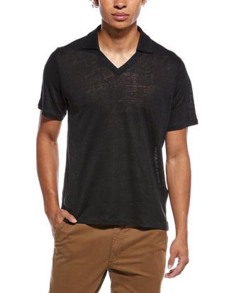 Rag & Bone Classic Linen Johnny Polo Shirt
