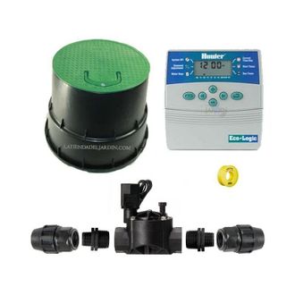 Hunter Kit irrigazione automatico professionale Hunter Rain Bird 1 zona 24v per tubo 25mm
