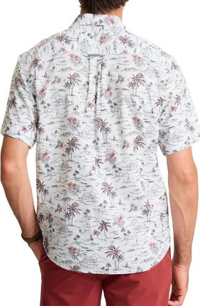 Tommy Bahama Nova Wave Sweetwater Scenic Short Sleeve Button Up Shirt in Rhumba at Nordstrom, Size Xx-Large