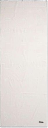 Emporio Armani logo-patch scarf - White