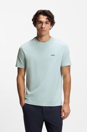Boss Green by Hugo Boss Tee mit gummiertem Kontrast-Logo