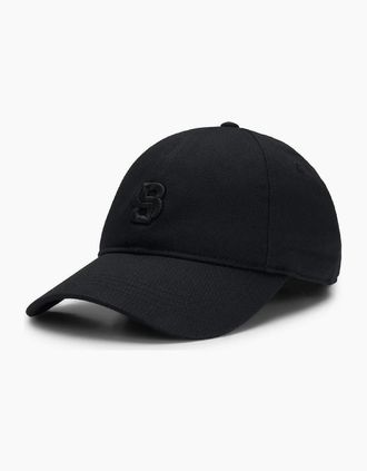 HUGO BOSS Womens B Icon Double B Monogram Cap - Black - Size: ONE size