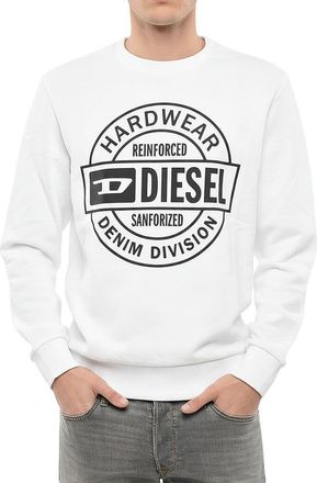 Diesel White Crew Neck Sweatshirt