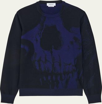 Alexander McQueen Mens Exploded Skull Sweater