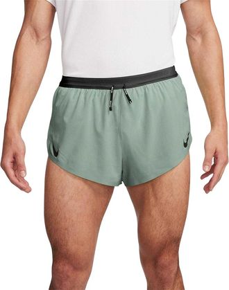 Nike Heren Aero 2 in 1 Hardloopshort (Groen)
