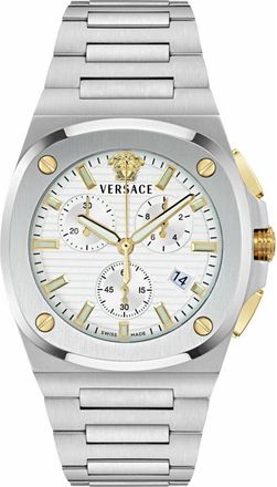 Versace Tolomeo Chronograph Bracelet Watch, 42mm in Stainless Steel at Nordstrom