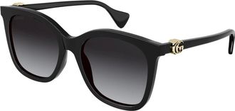 Gucci Sunglasses, unisex, Black, Size: 55 MM Butterfly Sunglasses