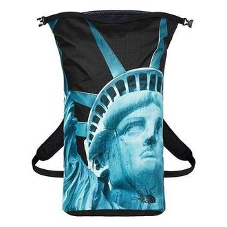 SUPREME x The North Face Statue of Liberty Waterproof Backpack Blue Black SUP-FW19-911
