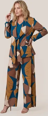 Mart Visser Aiden Print Broek Petrol / Multi Maxi