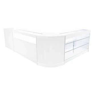 MonsterShop Polaris LED Shop Counter Set K1500, B1500, TB60 & CM60 - White