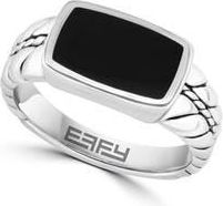 Effy Mens Sterling Silver Onyx Signet Ring in Black at Nordstrom Rack, Size 10