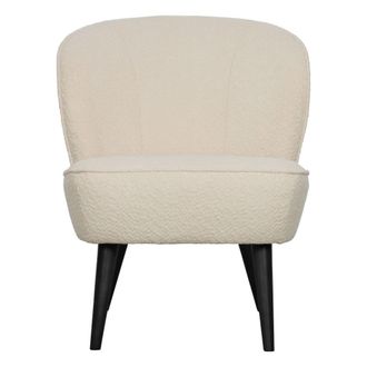 Woood Sillon en tela crema