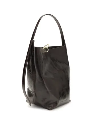Benedetta Bruzziches Suede Bucket Bag - Black
