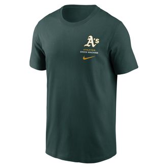Nike Athletics 2-Hit Nike Mens MLB T-Shirt in Green | N1993EYFZ-1DJ