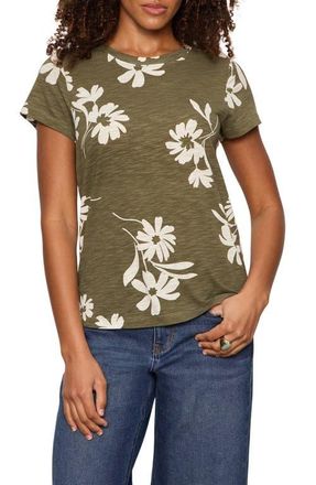 Sanctuary The Perfect T-Shirt in Petal Play Olive Green at Nordstrom, Size Xx-Small