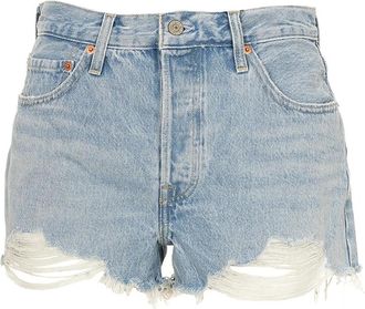Levi's Shorts Blauw - Dames - Denim shorts - Blauw - W24 - Denim - Korte Broeken