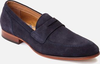 base Mens Mens Bruno Penny Loafer - Navy - Size: 10
