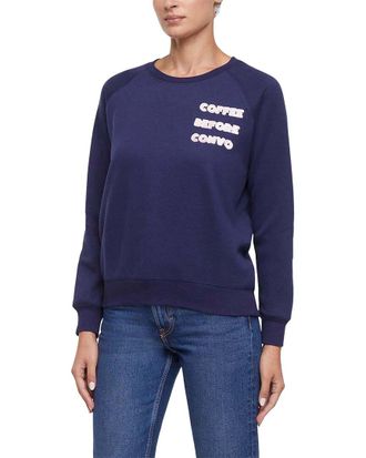 Wildfox Coffee First Keely Relaxed Fit Sweatshirt