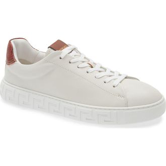 Versace Greca Sneaker in White Rust Oak at Nordstrom, Size 14Us