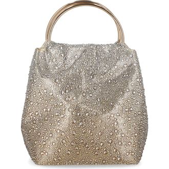 Jessica McClintock Nikki Ring Top Handle Clutch in Champagne at Nordstrom Rack