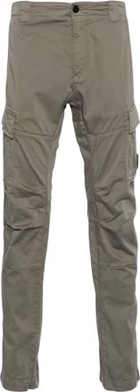 C.P. Company Lens-detail cargo trousers - men - Cotton/Spandex/Elastane - 56 - Green