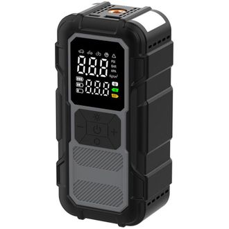 OEM Cargador De 12 V, Arrancador Y Cables De Arranque - Cargador De Bater&iacute;a De Arranque - Compresor - Cargador De Bater&iacute;a De Coche - 2000 Mah Con Luz Led 