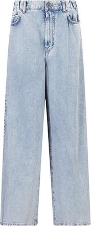 Max Mara Zattera Wide Jeans - Dames - Loose Fit Jeans - Blauw - XS - Katoen - Jeans