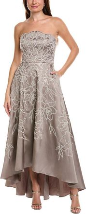 Theia Pamela Embroidered Gown