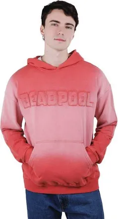 MARVEL Deadpool & Wolverine Fleece Pullover Hoodie in Coral Pink Deadpool at Nordstrom, Size Xx-Large