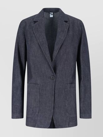 Aspesi denim single-breasted blazer