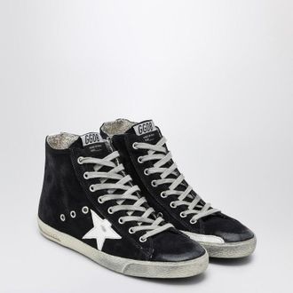 Golden Goose Francy Sneakers In Midnight Blue And White