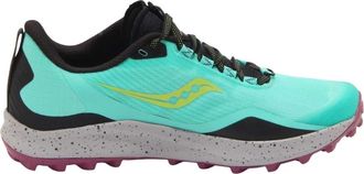 Saucony Peregrine 12 Cool Mint/Acid Schoenen - Dames - Sneakers - Blauw - 40 1/2 EU - Schoenen
