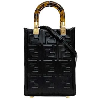 Fendi Pre-owned Leather fendi-bags - Dames - Vintage Handtas - Zwart - ONE Size - Vintage
