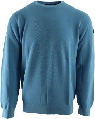 Paul & Shark Half-zip Merino Wool Pullover - Heren - Ronde hals truien - Blauw - 3XL - Wol - Truien & Vesten