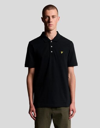 Lyle & Scott Lyle And Scott Mens Cotton Polo Shirt - Black - Size: 34