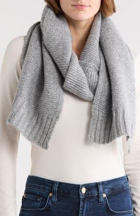 Calvin Klein Mini Sequin Scarf in Heather Mid Grey at Nordstrom Rack