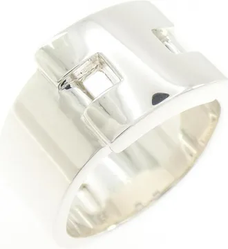Herm&egrave;s Silver 925 Band Ring (Pre-Owned)