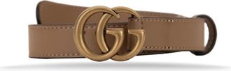 Gucci GG Marmont Thin Belt - Dames - Riemen - Bruin - 65 CM - Leer - Accessoires
