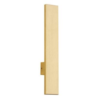 Netlighting Freemont Integrated LED Wall Lamp Brushed Brass 3000K in Yellow