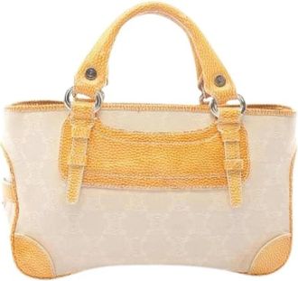 Celine Pre-owned Vintage Handbag - Dames - Vintage Handtas - Beige - ONE Size - Leer - Vintage