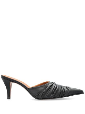 Alexander McQueen 70mm pointed mules - women - Other fibres - 39 - Black